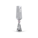 Jogo 6 Taças Base Cristal para Champanhe Rosa 305ml