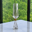 Jogo 6 Taças Base Cristal para Champanhe Âmbar 305ml
