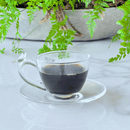 Jogo 4 Xícaras de Café Bird com Pires Cristal 80ml
